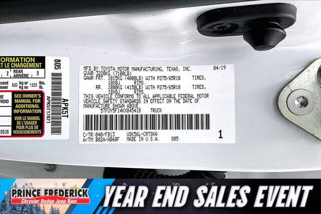 2019 Toyota Tundra SR