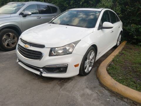 2015 Chevrolet Cruze for sale at Blue Lagoon Auto Sales in Plantation FL