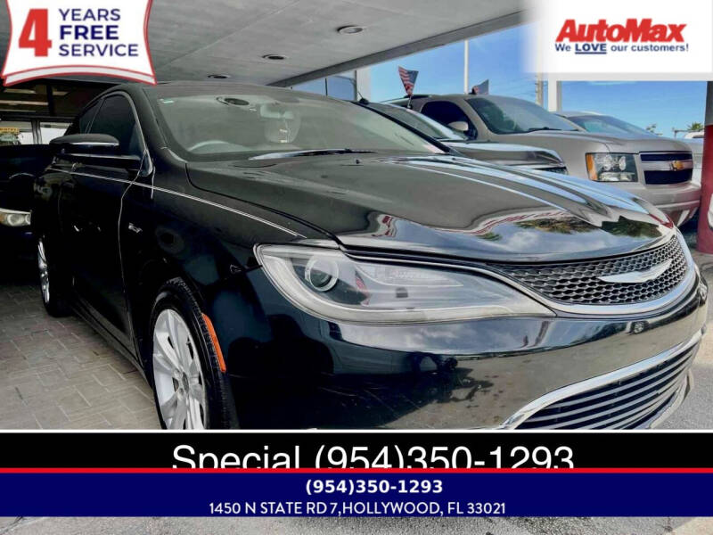 2016 Chrysler 200 for sale at Auto Max in Hollywood FL