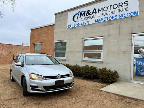 2015 Volkswagen Golf SportWagen for sale at M & A Motors in Addison IL