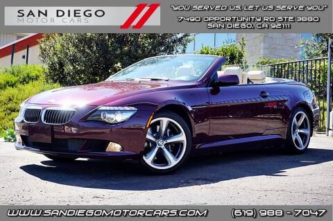 2008 BMW 6 Series for sale at San Diego Motor Cars LLC in Spring Valley CA