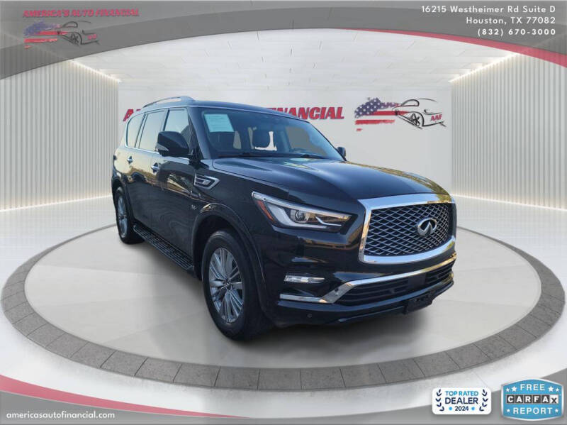 2019 Infiniti QX80 for sale at America's Auto Financial in Houston TX