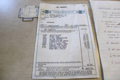 1961 Chevrolet Corvette