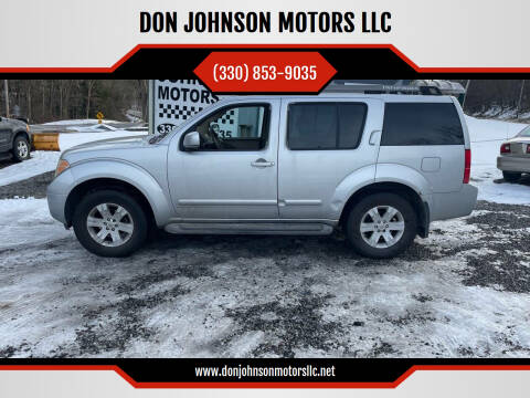 2005 Nissan Pathfinder for sale at DON JOHNSON MOTORS LLC in Lisbon OH