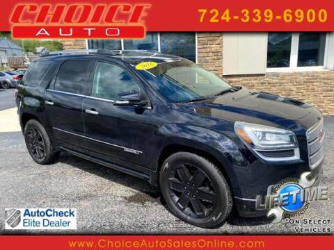 2016 GMC Acadia for sale at CHOICE AUTO SALES in Murrysville PA