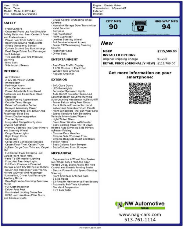 2016 Tesla Model X P90D