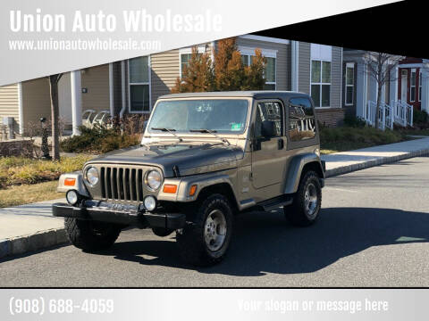 2003 Jeep Wrangler for sale at Union Auto Wholesale in Union NJ