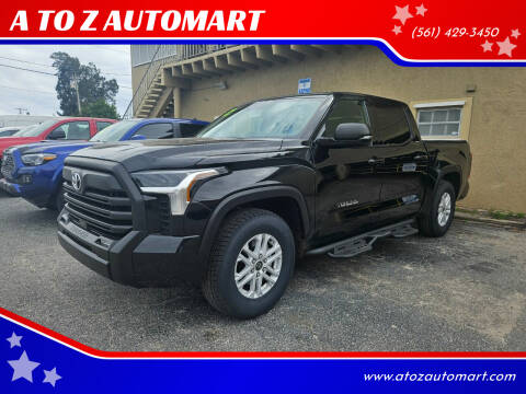 2022 Toyota Tundra for sale at A TO Z  AUTOMART in West Palm Beach FL