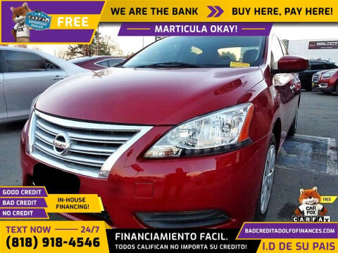 2014 Nissan SENTRA  S SEDAN for sale at Adolfo Finances in Los Angeles CA