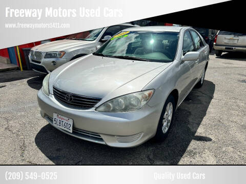 2005 Toyota Camry for sale at Freeway Motors Used Cars in Modesto CA