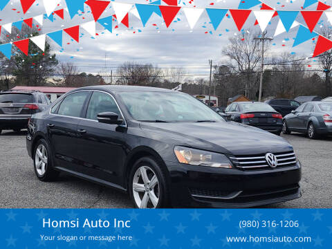 2013 Volkswagen Passat for sale at Homsi Auto Inc in Kannapolis NC