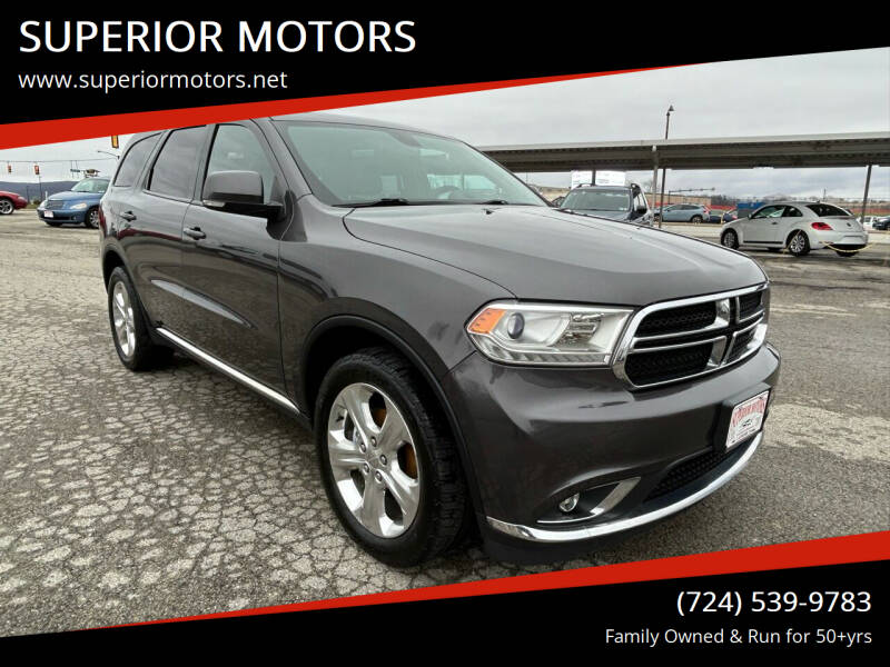 2014 Dodge Durango for sale at SUPERIOR MOTORS in Latrobe PA