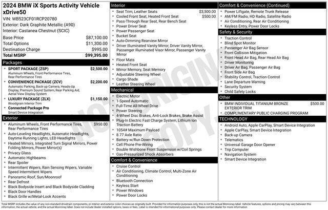 2024 BMW iX xDrive50