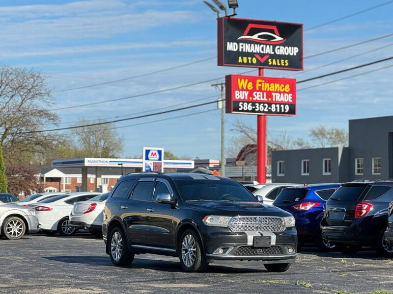 2014 Dodge Durango for sale at MD Financial Group LLC in Warren MI