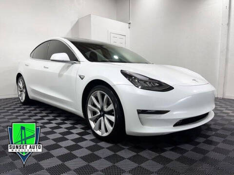 2018 Tesla Model 3 for sale at Sunset Auto Wholesale in Tacoma WA