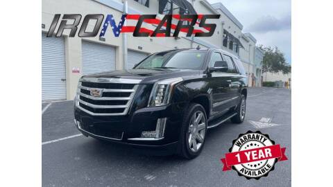 2019 Cadillac Escalade ESV for sale at IRON CARS in Hollywood FL
