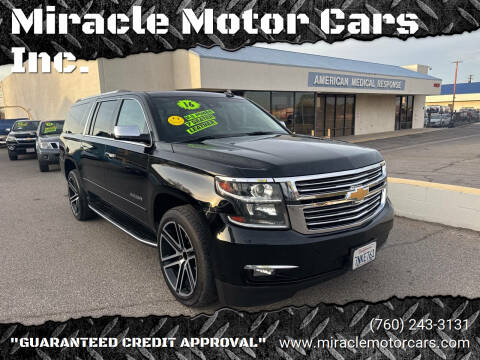 2016 Chevrolet Suburban for sale at Miracle Motor Cars Inc. in Victorville CA