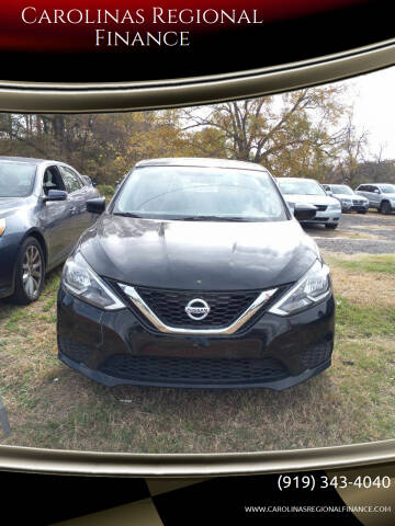 2016 Nissan Sentra for sale at Carolinas Regional Finance in Henderson NC