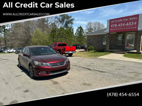 2013 Honda Accord for sale at All Credit Car Sales in Milledgeville GA