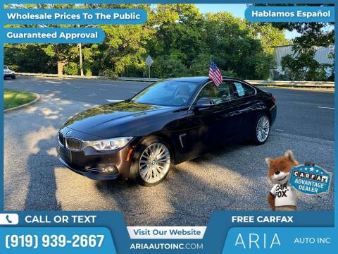 2015 BMW 4 Series for sale at Aria Auto Inc. in Raleigh NC