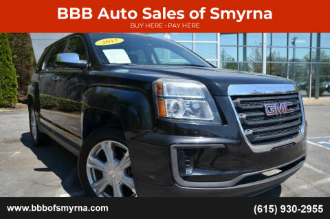 2017 GMC Terrain for sale at BBB Auto Sales of Smyrna in Smyrna TN