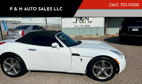 2009 Pontiac Solstice for sale at P & N AUTO SALES LLC in Corpus Christi TX