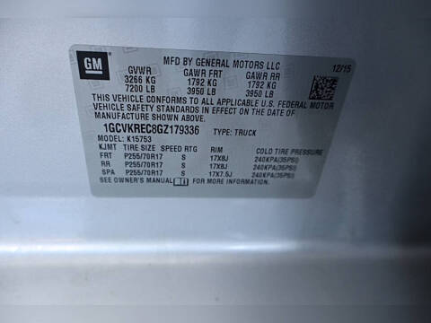 2016 Chevrolet Silverado 1500