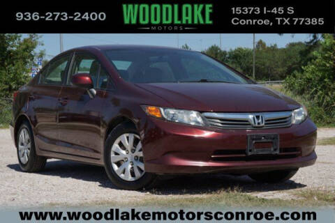 2012 Honda Civic for sale at WOODLAKE MOTORS in Conroe TX