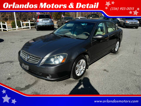 2005 Nissan Altima for sale at Orlandos Motors & Detail in Winston Salem NC
