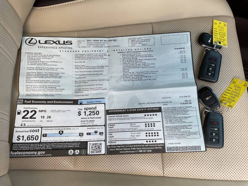 2017 Lexus RX 350