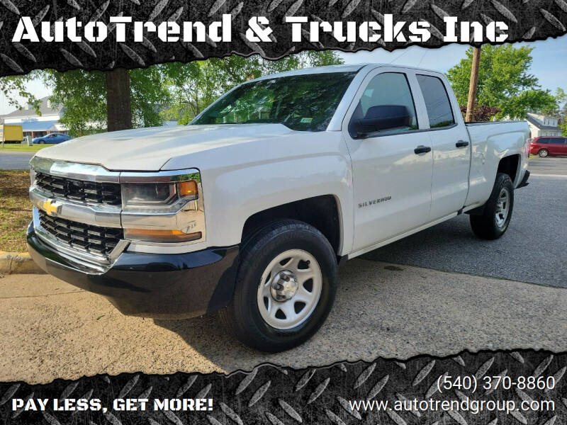 2017 Chevrolet Silverado 1500 for sale at AutoTrend & Trucks Inc in Fredericksburg VA