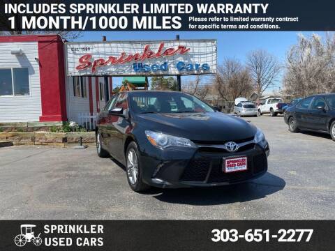 2017 Toyota Camry for sale at Sprinkler Used Cars in Longmont CO