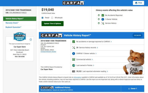 2016 RAM 1500 Tradesman