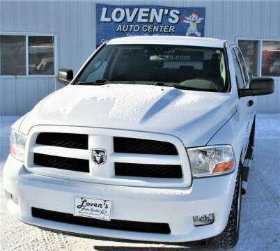 2012 RAM 1500 for sale at LOVENS AUTO CENTER in Swanville MN