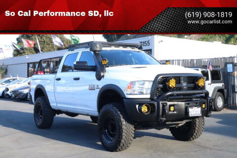 2016 RAM 2500 for sale at So Cal Performance SD, llc in San Diego CA