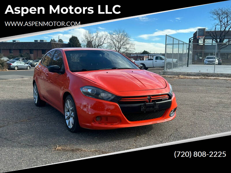 2015 Dodge Dart for sale at Aspen Motors LLC in Denver CO