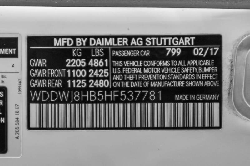 2017 Mercedes-Benz C-Class AMG C 63 S