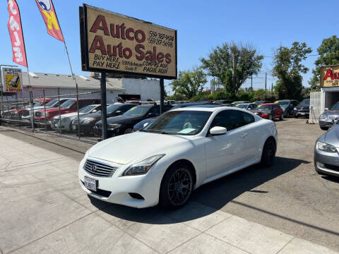 2010 Infiniti G37 Coupe for sale at AUTCO AUTO SALES in Fresno CA