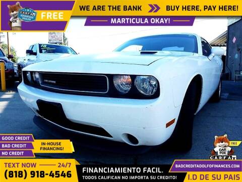 2014 Dodge CHALLENGER SXT 2 DR COUPE CHAL for sale at Adolfo Finances in Los Angeles CA