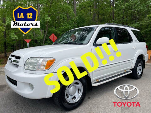 2005 Toyota Sequoia for sale at LA 12 Motors in Durham NC