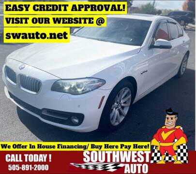 2015 BMW 5 Series for sale at SOUTHWEST AUTO in Albuquerque NM