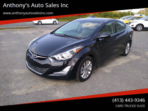 2014 Hyundai Elantra for sale at Anthony's Auto Sales Inc in Pittsfield MA