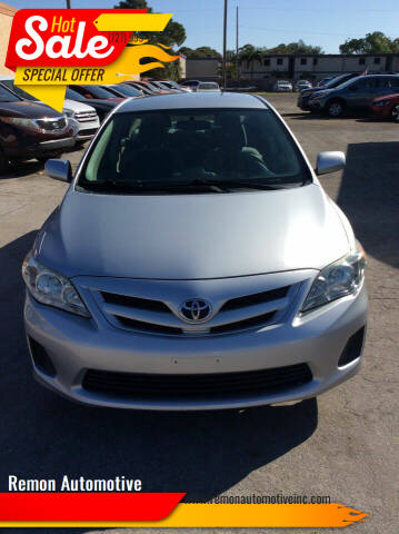 2012 Toyota Corolla for sale at Remon Automotive in Saint Petersburg FL