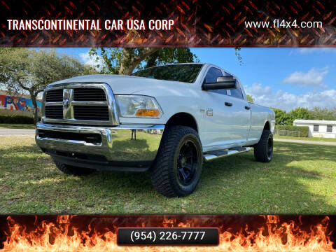 2011 RAM Ram Pickup 2500 for sale at Transcontinental Car USA Corp in Fort Lauderdale FL