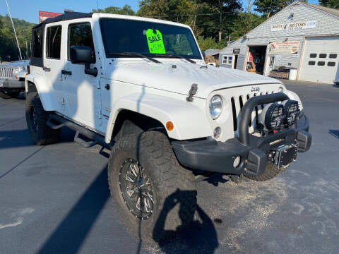 2015 Jeep Wrangler Unlimited for sale at Route 4 Motors INC in Epsom NH