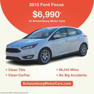 2015 Ford Focus for sale at Schaumburg Motor Cars in Schaumburg IL