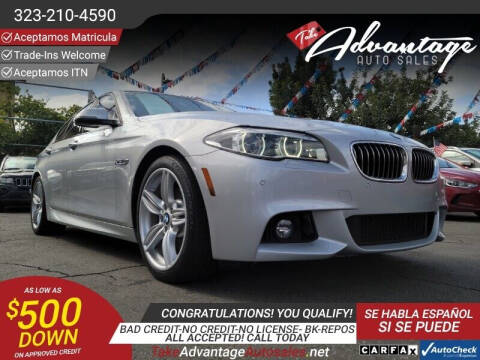2014 BMW 5 Series for sale at ADVANTAGE AUTO SALES INC in Bell CA