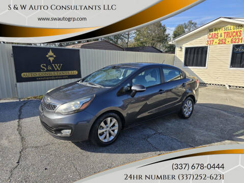 2014 Kia Rio for sale at S & W Auto Consultants LLC in Opelousas LA