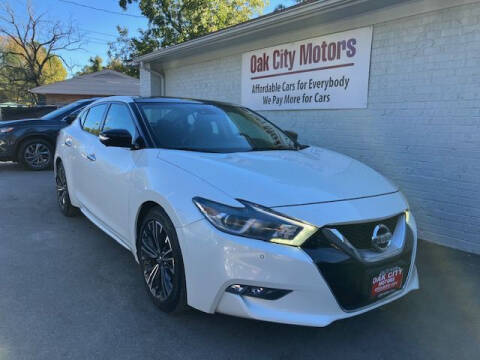 2016 Nissan Maxima for sale at Oak City Motors in Garner NC