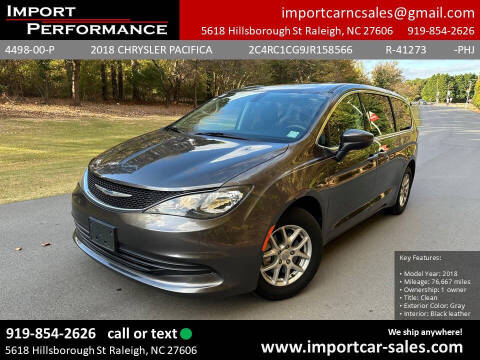 2018 Chrysler Pacifica for sale at Import Performance Sales in Raleigh NC